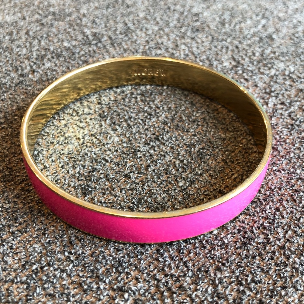 J. Crew pink enamel bangle